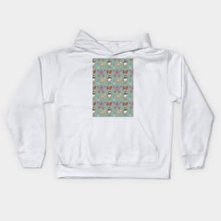 Winter Puffin Fun Pattern Kids Hoodie